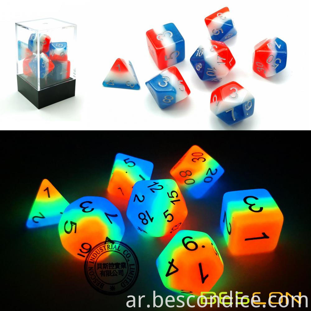 Triple Tone Luminous Dice Dungeons And Dragons 1